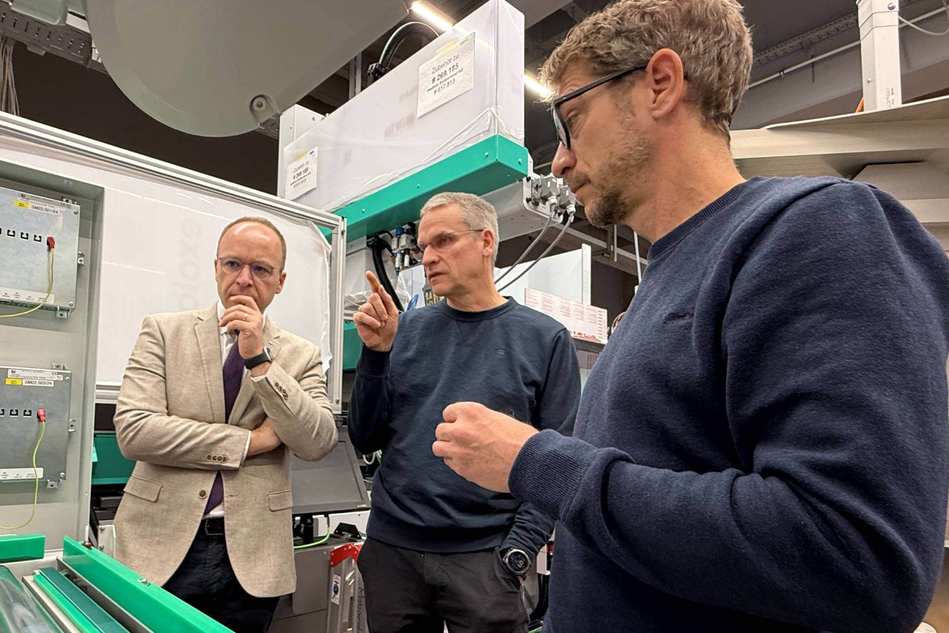 Firmenbesuch_robomotion_OB-Wirtschaftsförderung Automatisierung made in Leinfelden-Echterdingen